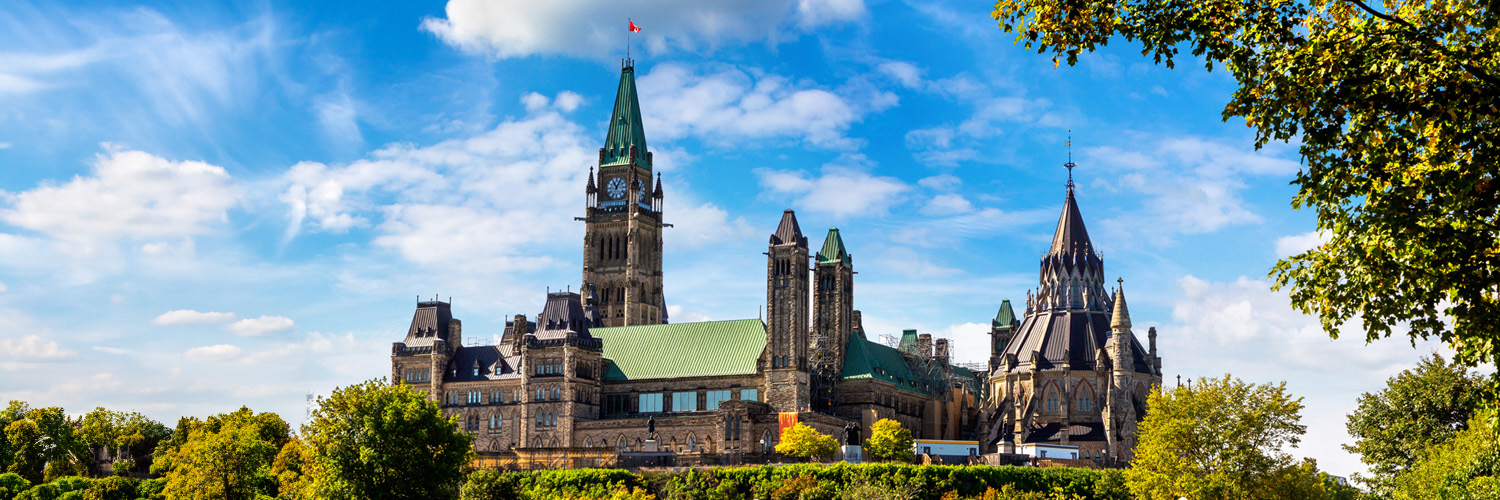 Parliament building in Ottawa