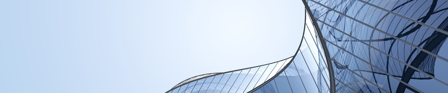 Un contour ondulé d’un bâtiment en verre