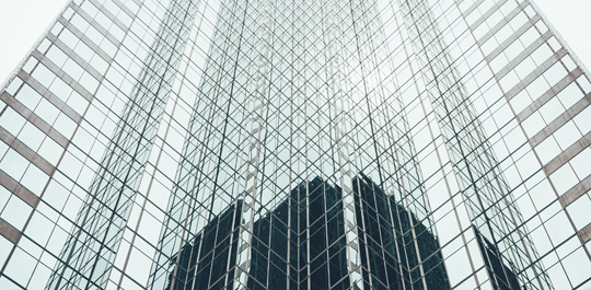 Glass building